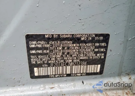 2021 Subaru Crosstrek Premium from USA, damaged, VIN JF2GTAEC7MH212384